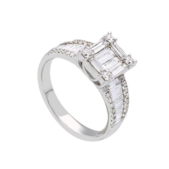 Anello Gioielleria Dossena  Donna in Oro Diamante 1.09 Ct 270579 - 270579